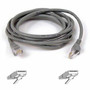 Belkin Cat5e Patch Cable - RJ-45 Male Network - RJ-45 Male Network - 6.1m - Gray (Fleet Network)