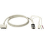 Black Box ServSwitch USB Coaxial CPU Cable with Audio - 10 ft (3.05 m) USB KVM Cable - First End: 1 x 15-pin HD-15, 1 x USB Type A, 2 (Fleet Network)