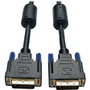 Tripp Lite 50ft DVI Dual Link Digital TMDS Monitor Cable DVI-D M/M 50' - 50 ft (15.24 m) Video Cable - First End: 1 x DVI-D Digital - (Fleet Network)