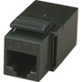Black Box Cat.5e Coupler - Unshielded, Black - 1 x RJ-45 Network Female - 1 x RJ-45 Network Female - Black - 1 (Fleet Network)