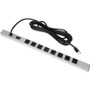 Rack Solutions 8 Outlets Power Strip - NEMA 5-15P - 8 x NEMA 5-15R - 15 ft (4.57 m) Cord - 15 A Current - 125 V AC Voltage - (Fleet Network)