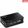 TRENDnet 2-Port USB KVM Switch and Cable Kit with Audio, Manage Two PCs, USB 1.1, Hot-Plug, Auto-Scan, Hot-Keys, Windows & Linux - USB (Fleet Network)