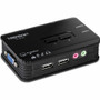TRENDnet 2-Port USB KVM Switch and Cable Kit with Audio, Manage Two PCs, USB 1.1, Hot-Plug, Auto-Scan, Hot-Keys, Windows & Linux - USB (TK-209K)
