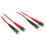 C2G Fiber Optic Duplex Patch Cable - 3.3 ft Fiber Optic Network Cable - First End: 2 x ST - Male - Second End: 2 x ST - Male - Patch - (Fleet Network)