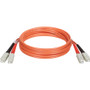 Tripp Lite Fiber Optic Duplex Patch Cable - SC Male - SC Male - 46m - Orange (Fleet Network)