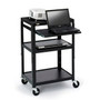 Bretford A2642-E5 Adjustable Multipurpose Cart - 3 x Shelf(ves) - 43" (1092.20 mm) Height x 24" (609.60 mm) Width x 18" (457.20 mm) - (Fleet Network)