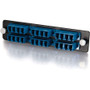 C2G Q-Series 31125 Quiktron 24-Port Fiber Optic Patch Panel - 24 x LC - 24 Port(s) - 24 x RJ-11 - 24 x - Black (Fleet Network)