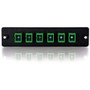 C2G Q-Series 31111 Quiktron Multimedia Fiber Optic Patch Panel - 6 x SC - 6 Port(s) - 6 x RJ-11 - 6 x - Beige (31111)