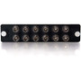 12 Strand ST PB Insert Multimode Single Mode Adapter Panel TAA Compliant For Rack Or Wall Multimode/Single-Mode RJ-11 Port S X 31100