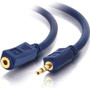 C2G Velocity Stereo Audio Extension Cable - 1.5 ft Audio Cable - First End: 1 x Mini-phone Audio - Female - Second End: 1 x Mini-phone (Fleet Network)