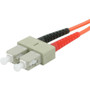 C2G Fiber Optic Duplex Patch Cable - Plenum Rated - 9.8 ft Fiber Optic Network Cable - First End: 2 x ST - Male - Second End: 2 x SC - (Fleet Network)