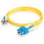 C2G Fiber Optic Duplex Patch Cable - LSZH - 16.4 ft (5 m) Fiber Optic Network Cable - First End: 2 x SC Network - Male - Second End: 2 (34643)
