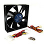 Vantec Stealth Case Fan - 3.15" (80 mm) Maximum Fan Diameter - 1 x Fan(s) - 27 CFM (45.87m³/h) Maximum Airflow - 2050 rpm - Dual Ball (Fleet Network)