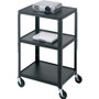 Bretford A2642NS Presentation Cart - 2 x Shelf(ves) - 42" (1066.80 mm) Height x 24" (609.60 mm) Width x 18" (457.20 mm) Depth - Steel (Fleet Network)