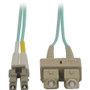 Tripp Lite series Fiber Optic Duplex Patch Cable - 6.6 ft (2.01 m) Fiber Optic Network Cable - First End: 2 x SC Network - Male - End: (Fleet Network)
