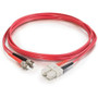 C2G Fiber Optic Duplex Patch Cable - Fiber Optic Network Cable - First End: 2 x SC Network - Male - Second End: 2 x ST - Male - Patch (37158)