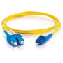 C2G Fiber Optic Duplex Patch Cable - LSZH - 49.2 ft (15 m) Fiber Optic Network Cable - First End: 2 x LC - Male - Second End: 2 x SC - (34623)