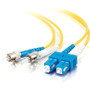 C2G Fiber Optic Duplex Patch Cable - LSZH - 98.4 ft Fiber Optic Network Cable - First End: 2 x SC Network - Male - Second End: 2 x ST (Fleet Network)
