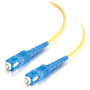 C2G Fiber Optic Simplex Patch Cable - LSZH - 49.2 ft Fiber Optic Network Cable - First End: 1 x SC Network - Male - Second End: 1 x SC (Fleet Network)