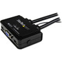 StarTech.com 2 Port USB VGA Cable KVM Switch - USB Powered with Remote Switch - 2 Computer(s) - 1 Local User(s) - 2048 x 1536 - 2 x x (SV211USB)