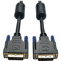 Tripp Lite 20ft DVI Dual Link Digital TMDS Monitor Cable DVI-D M/M 20' - 20 ft (6.10 m) Video Cable - First End: 1 x DVI-D (Dual-Link) (Fleet Network)