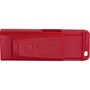 Verbatim 128GB Store 'n' Go USB Flash Drive - Red - 128 GB - USB - Red - Lifetime Warranty (98525)