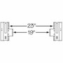 Middle Atlantic Rack Rail Reducer Series 2RU Rack Rail Reducer - 23 to 19in Width - 19" (482.60 mm) Rack Width - Rack-mountable - Coat (Fleet Network)
