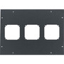 Middle Atlantic Fan Top, Accepts Three 4" Fans, ERK Series - Steel - Black - 14.38" (365.25 mm) Height x 19.75" (501.65 mm) Width x (Fleet Network)
