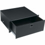 Middle Atlantic 4RU Heavy Duty Rack Mounted Drawer - For Rack - 4U Rack Height - Rack-mountable - Black Textured Powder Coat - Steel - (Fleet Network)