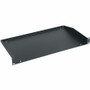 Middle Atlantic 1RU Utility Rack Mounted Shelf - 12 Pack - 1U Rack Height - Black - Steel - 40 lb (18143.69 g) Maximum Weight Capacity (Fleet Network)