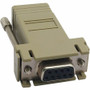 Tripp Lite series B090-A9F Modular Adapter - 1 x 9-pin DB-9 Serial Female - 1 x RJ-45 Network Female - Beige (B090-A9F)