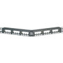 Panduit Angled 24-Port Flush Mount Patch Panel Supplied with Rear Mounted Faceplates - 24 - 24 Port(s) - 24 x RJ-11 - 1U High - 19" - (Fleet Network)