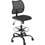 Safco Vue Extended Height Mesh Chair - Black Seat Color - Polyester Seat Material - Nylon Back Material - 5-star Base - Black - 1 Each (Fleet Network)