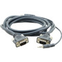 Kramer C-MGMA/MGMA-25 Coaxial Stereo Audio/Video Cable - 25 ft Coaxial A/V Cable - First End: 1 x 15-pin HD-15 - Male, 1 x Mini-phone (Fleet Network)