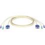 Black Box ServSwitch DT Basic CPU Cable, 9-ft. (2.7-m) - 9 ft (PS/2)/VGA KVM Cable for KVM Switch - First End: 1 x 15-pin HD-15 - 2 x (Fleet Network)