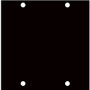 Middle Atlantic UCP Modular Blank Panel - Aluminium - Black - 3.10" (78.74 mm) Height x 3.40" (86.36 mm) Width x 0.13" (3.30 mm) Depth (Fleet Network)