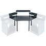 Middle Atlantic MDV-CNR3 Corner Desk - Graphite Top - Four Leg Base - 4 Legs - Audio Mixer (Fleet Network)