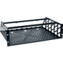 Middle Atlantic Clamping Rackshelve - 4U Rack Height - Black - Steel - 38.56 kg Maximum Weight Capacity (Fleet Network)