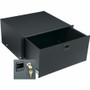 Middle Atlantic 5RU Heavy Duty Rack Mounted Drawer with Lock - 5U Rack Height - Rack-mountable - Black Powder Coat - Steel - 50 lb g) (Fleet Network)