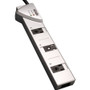 Tripp Lite by Eaton Protect It! TLP707TEL 7 Outlets Surge Suppressor - Metallic Silver - NEMA 5-15P - 7 x NEMA 5-15R - 1.80 kVA - 1080 (Fleet Network)