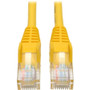 Tripp Lite series N001-025-YW Cat5e UTP Patch Cable - 25 ft (7.62 m) Category 5e Network Cable - First End: 1 x RJ-45 Network - Male - (Fleet Network)