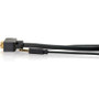 C2G Flexima 28253 Coaxail Audio/Video Cable - 35 ft Coaxial A/V Cable - First End: 1 x 15-pin HD-15 - Male, 1 x Mini-phone Stereo - - (28253)