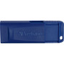 Verbatim 64GB USB Flash Drive - Blue - 64 GB - USB 2.0 - Blue - 5 Year Warranty - TAA Compliant (98658)