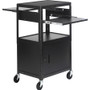 Bretford Basics CA2642DNS AV Notebook Cabinet Cart - 3 x Shelf(ves) - Locking Door - 42" (1066.80 mm) Height x 24" (609.60 mm) Width x (Fleet Network)