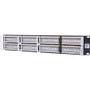 Intellinet Patch Panel, Cat6, UTP, 48-Port, 2U, Black - 48 x RJ-45 - 48 Port(s) - 48 x RJ-45 - 48 x RJ-11 - 2U High - Black - 19" Wide (560283)