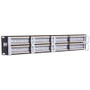 Intellinet Patch Panel, Cat6, UTP, 48-Port, 2U, Black - 48 x RJ-45 - 48 Port(s) - 48 x RJ-45 - 48 x RJ-11 - 2U High - Black - 19" Wide (560283)