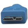 Manhattan SuperSpeed USB 3.0 A To Micro-B Device Cable 2 M 6 Ft Blue High Speed Data Micro-USB/USB Gbps Male 325424