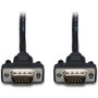 Tripp Lite 6ft VGA Coax Monitor Cable Low Profile with RGB High Resolution HD15 M/M 6' - 6 ft (1.83 m) Coaxial Video Cable for Monitor (P502-006-SM)