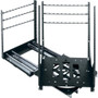 Middle Atlantic SRSR Series Slide Out Rotating Rack System - 11U Rack Height - Black Powder Coat, Brushed Black - Steel, Aluminum (Fleet Network)
