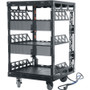 Middle Atlantic Slim 5 Rack Cabinet - 14U Rack Height x 19" (482.60 mm) Rack Width x 20" (508 mm) Rack Depth - Floor Standing - Black (Fleet Network)
